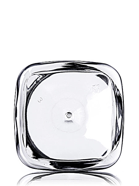 16 oz clear PET plastic square firenze jar