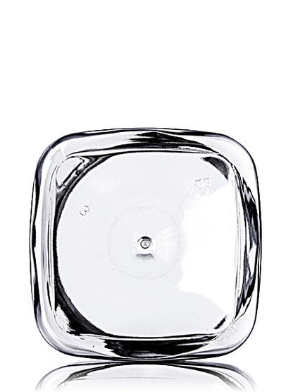 16 oz clear PET plastic square firenze jar