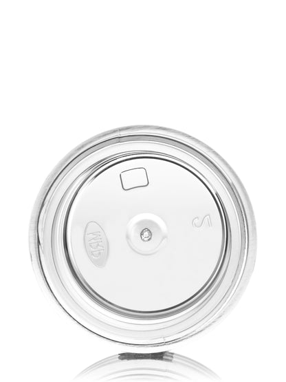 1/4 oz clear PS plastic thick wall jar