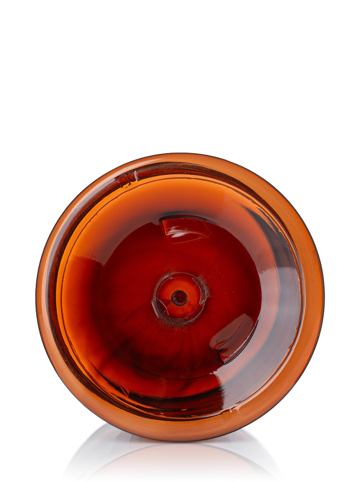 19 oz amber PET plastic single wall jar