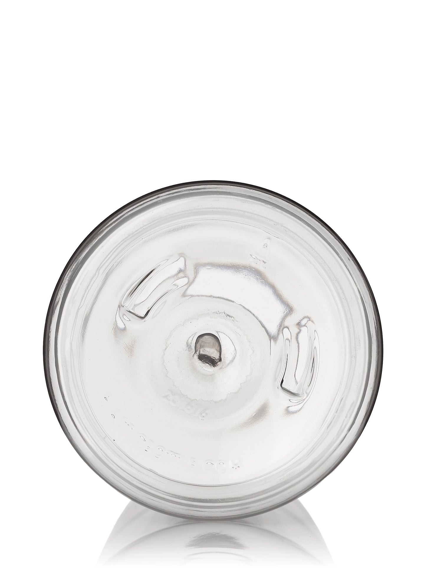 16 oz amber PET plastic boston round bottle