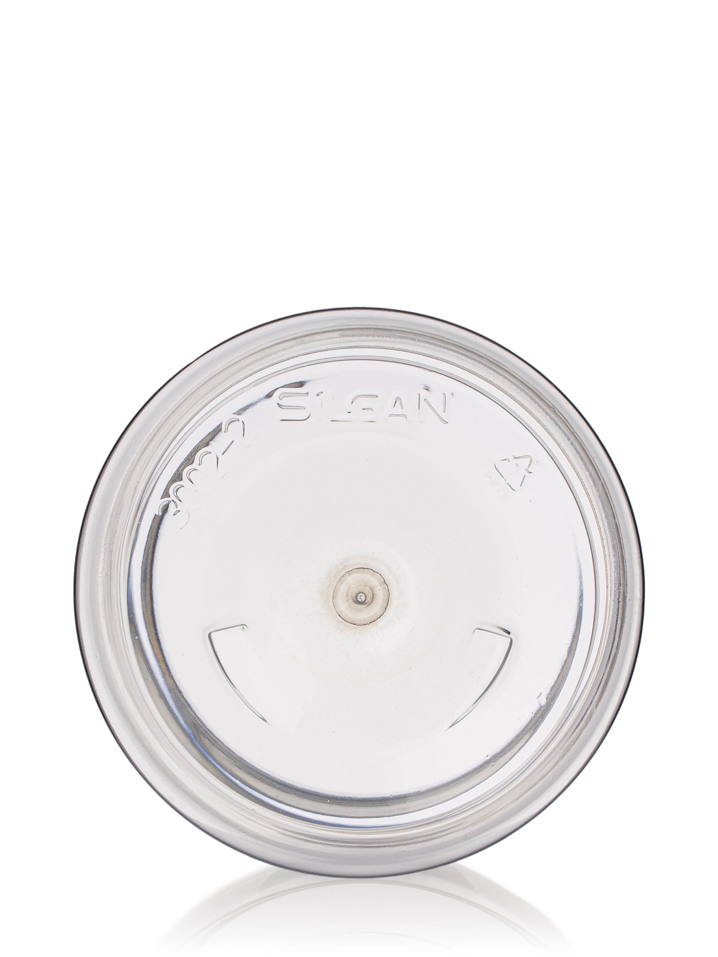 16 oz clear 25% PCR PET plastic single wall jar