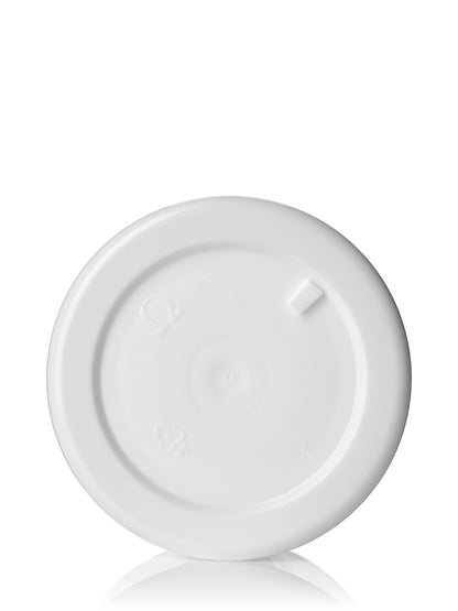 2 oz white PP plastic double wall straight base jar
