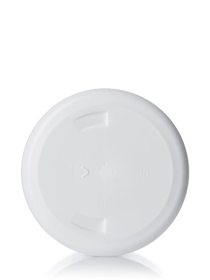8 oz white HDPE plastic single wall jar