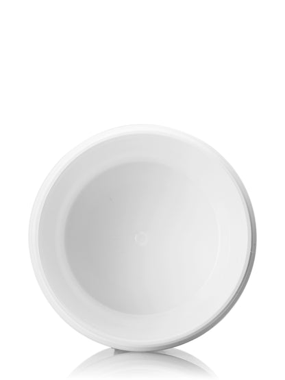 8 oz white PP plastic double wall straight base jar