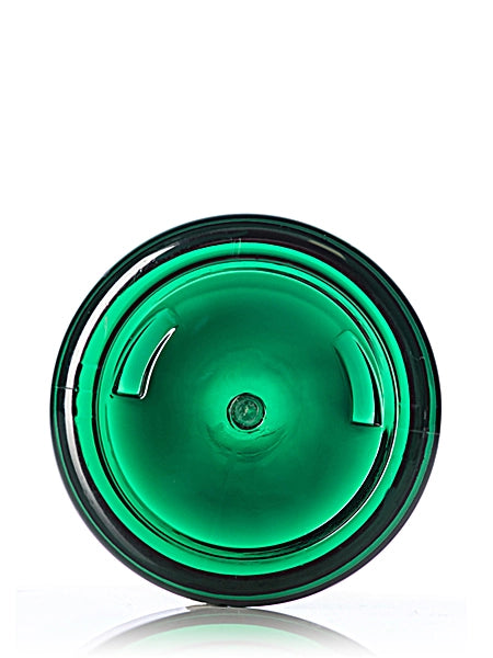 2 oz green PET plastic single wall jar
