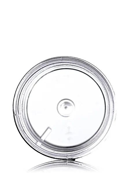 1 oz clear PS plastic single wall jar