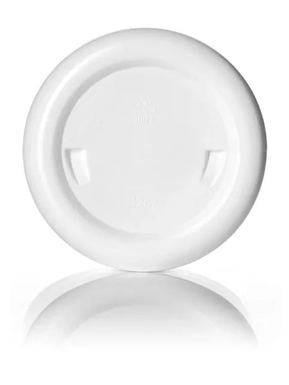 19 oz white HDPE plastic single wall jar
