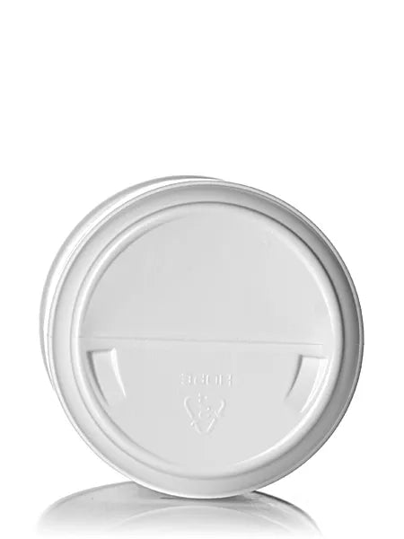 32 oz white HDPE plastic single wall canister