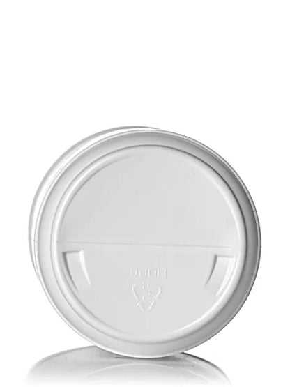 32 oz white HDPE plastic single wall canister