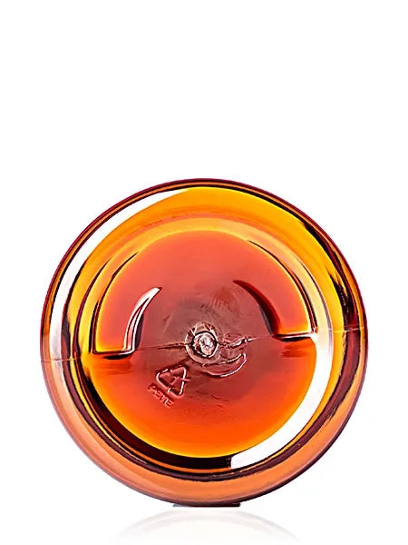 2 oz amber PET plastic single wall UV protection jar