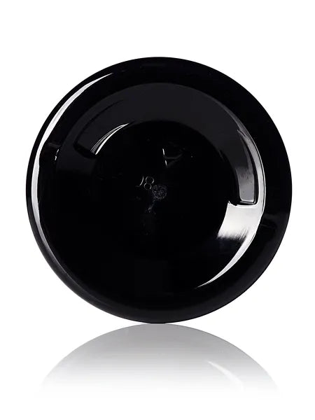 4 oz black PET plastic single wall jar