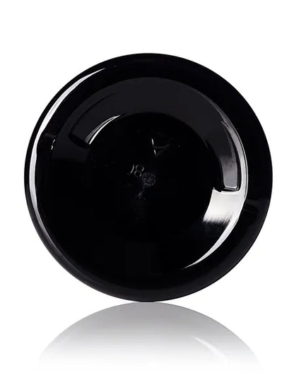 4 oz black PET plastic single wall jar