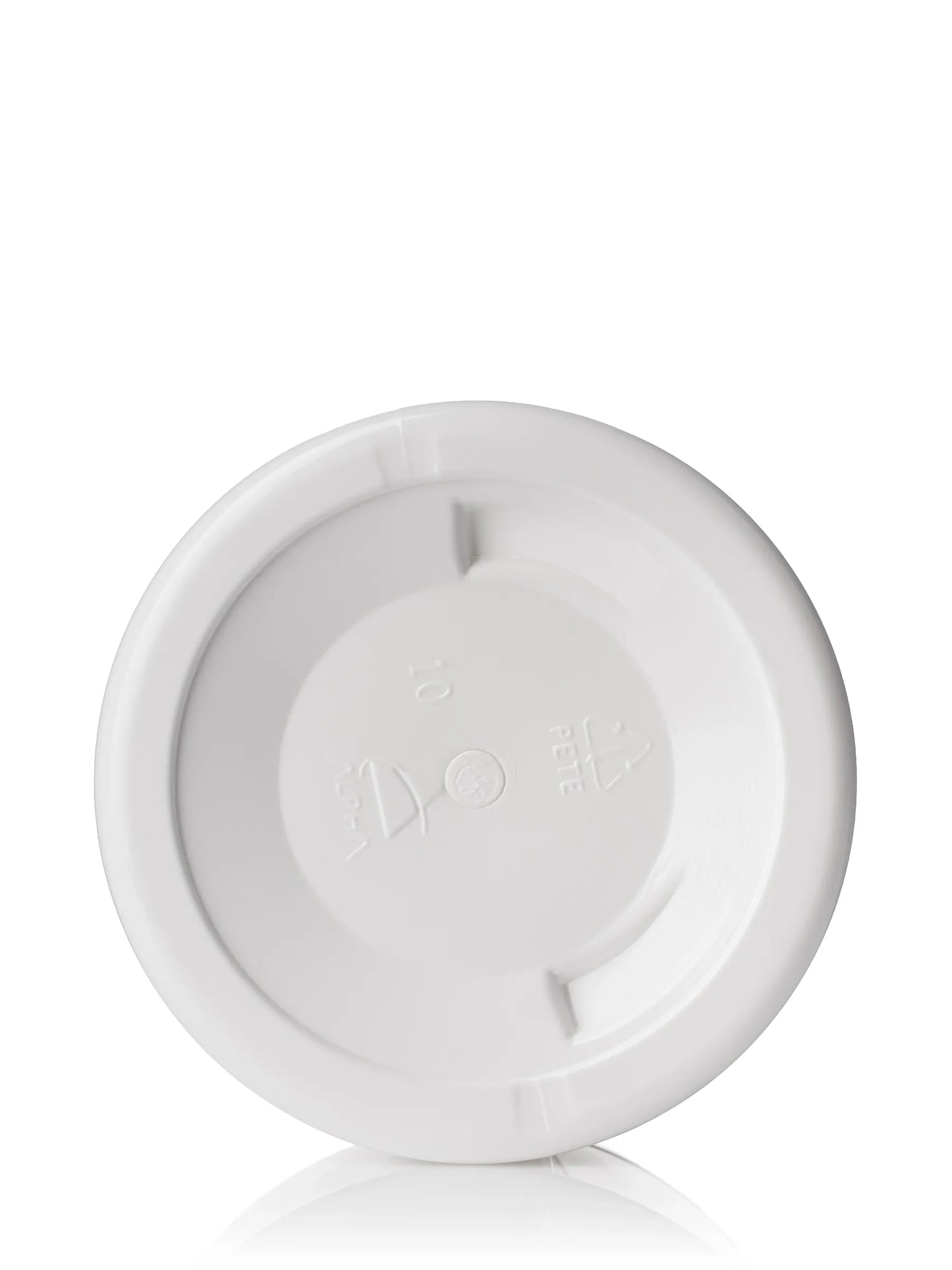 4 oz white PET plastic single wall jar