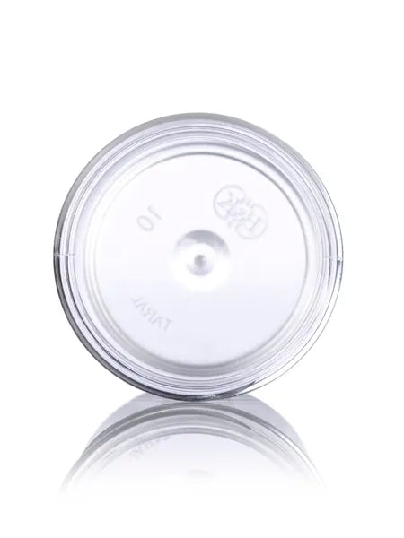 1/4 oz clear PS plastic single wall jar