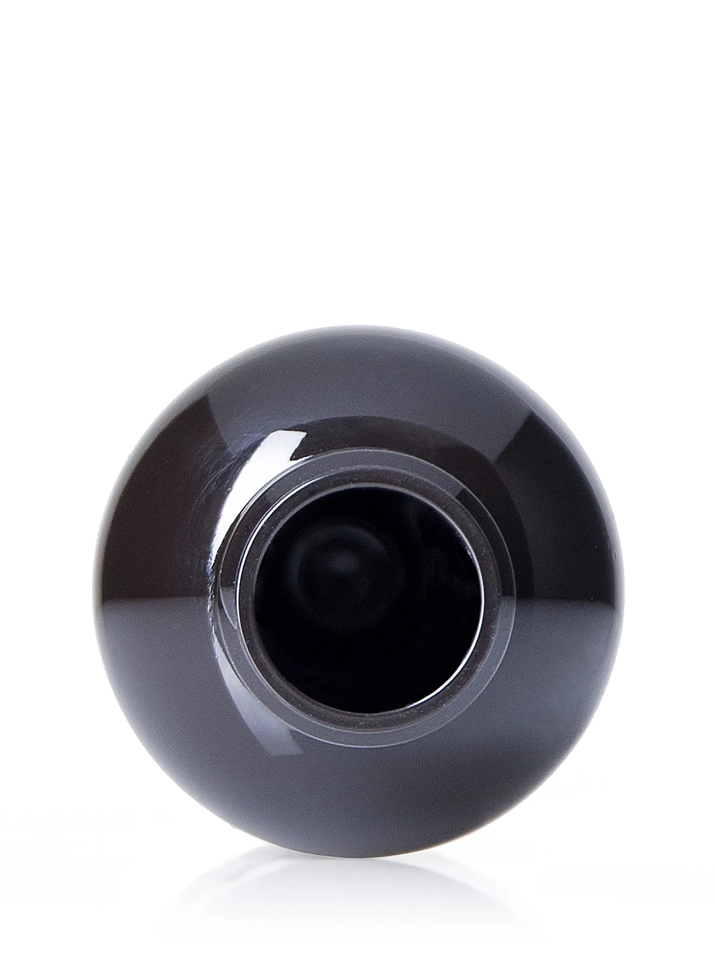 2 oz dark amber PET plastic boston round bottle