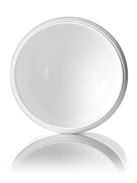 19 oz white HDPE plastic single wall jar