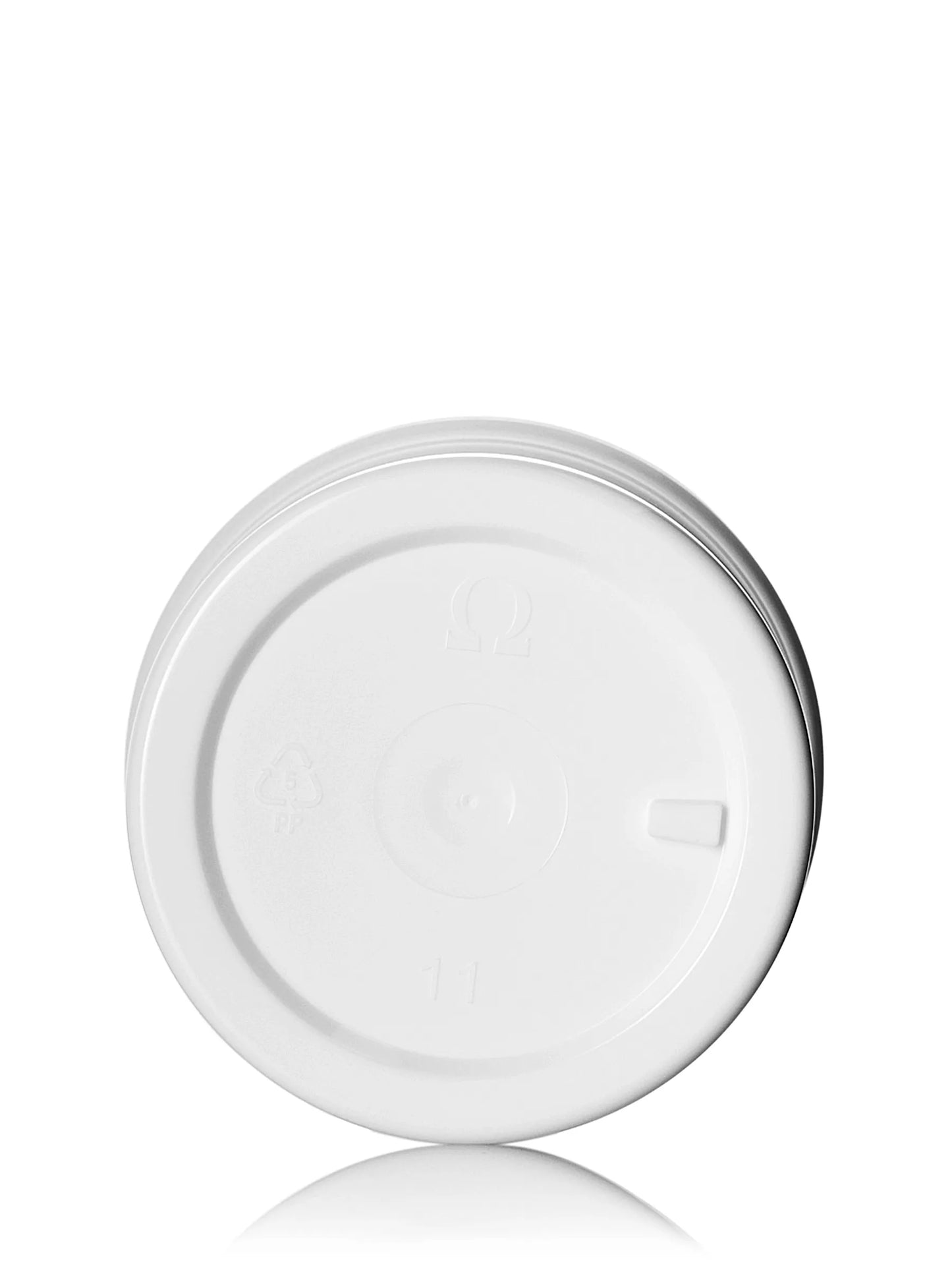 2 oz white PP plastic single wall jar