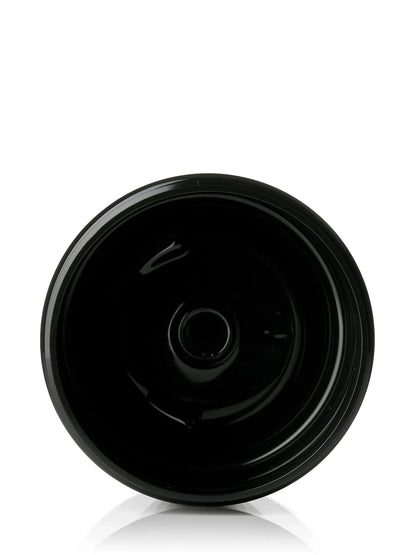 6 oz black PET plastic single wall jar