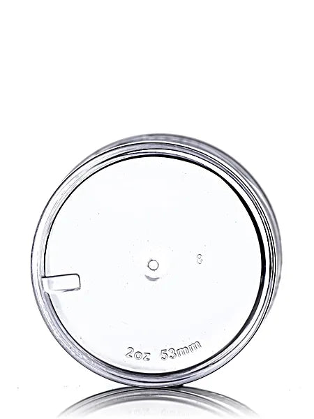 2 oz clear PS plastic single wall jar