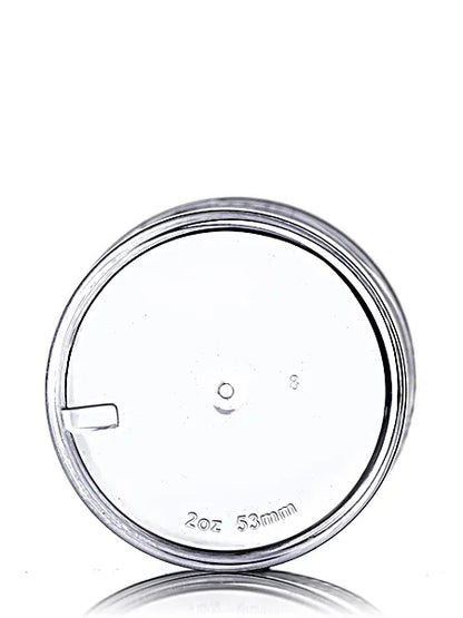 2 oz clear PS plastic single wall jar