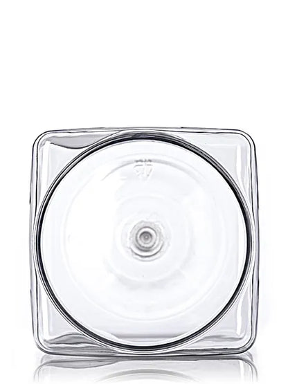 32 oz clear PET plastic square grip container