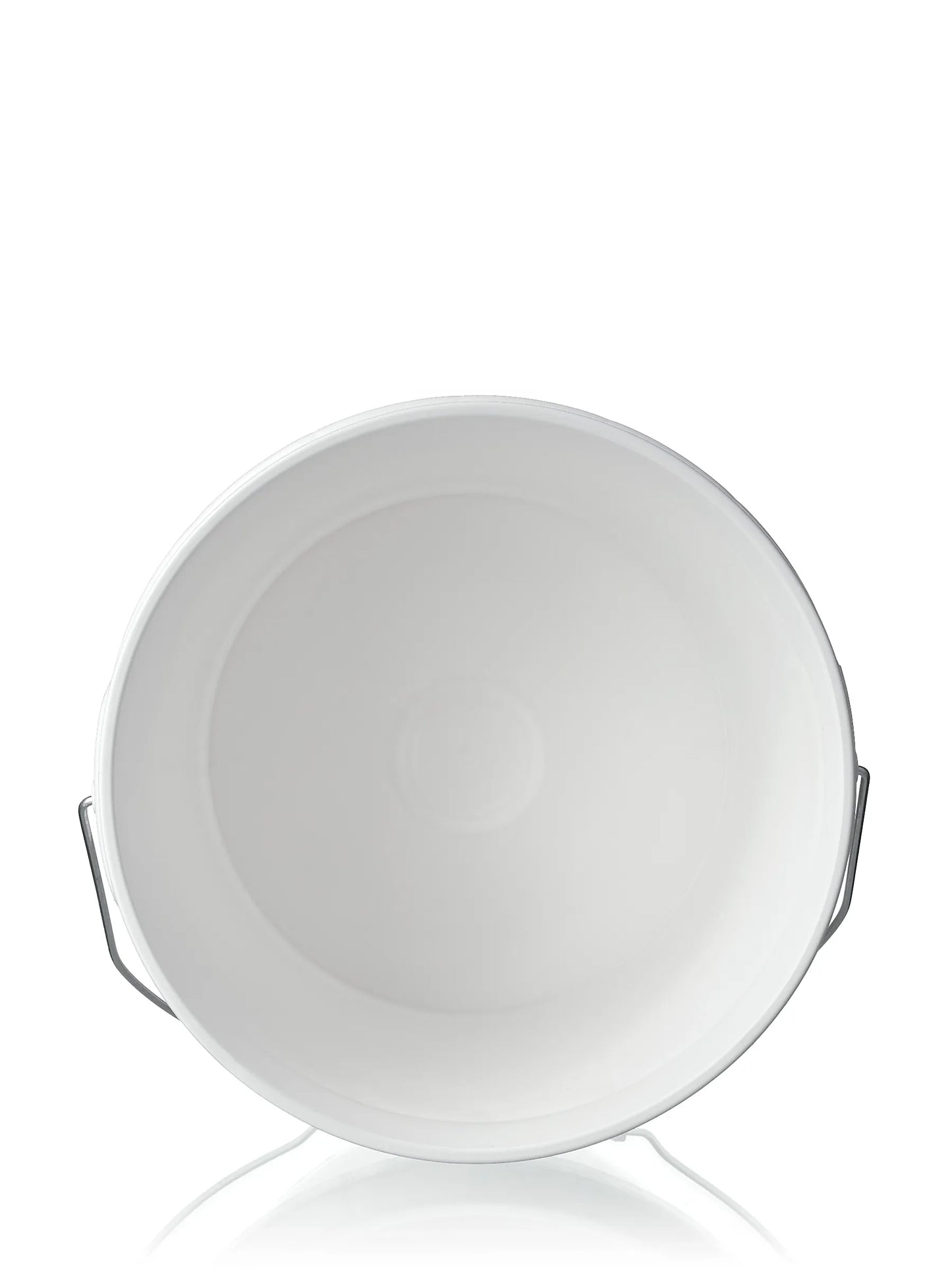 1 gallon white HDPE plastic round pail