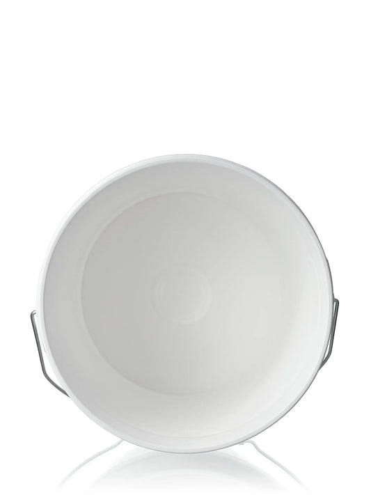 1 gallon white HDPE plastic round pail