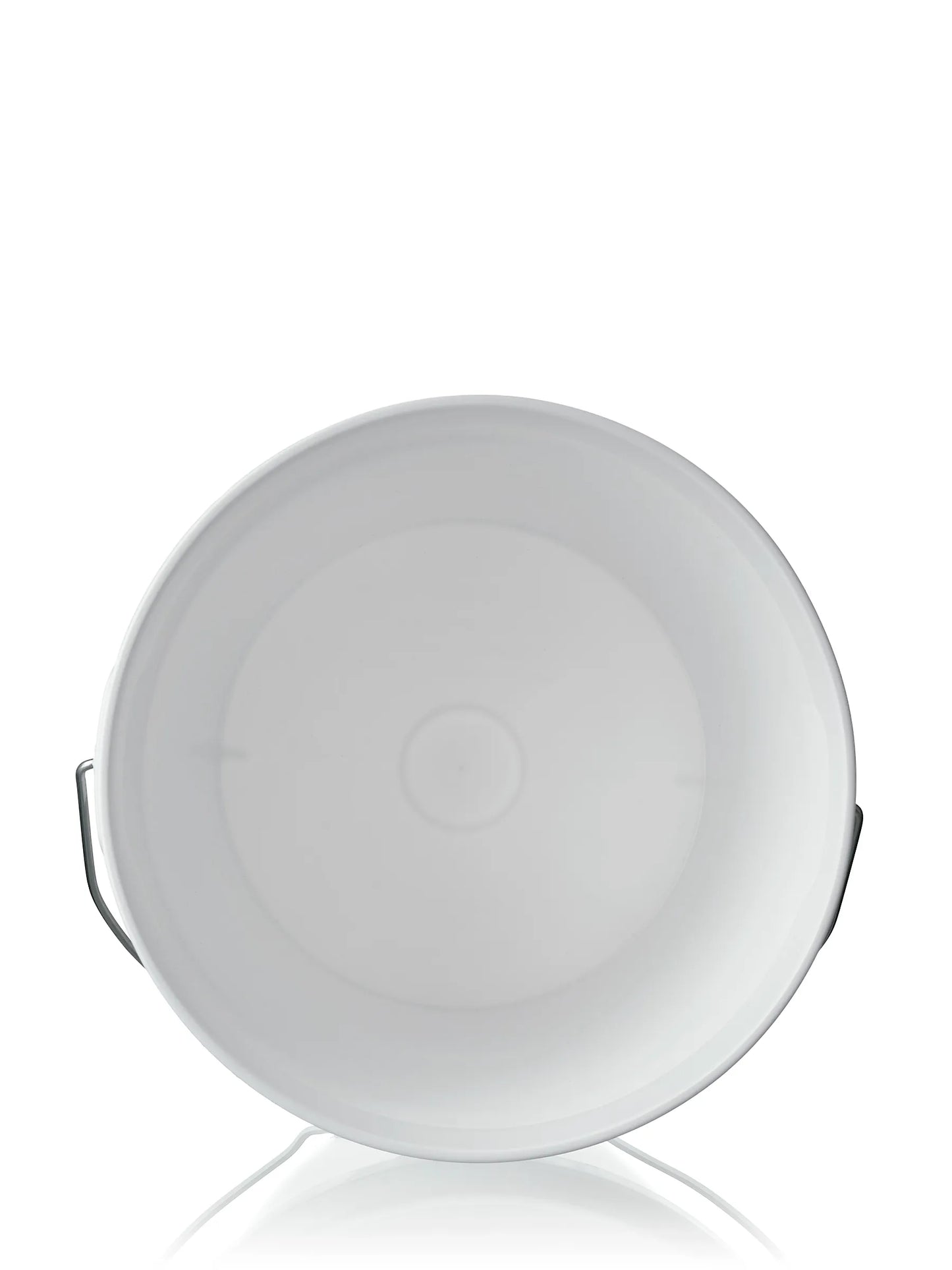 2 gallon white HDPE plastic round pail