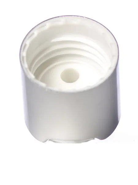 Black 100% PCR PP plastic 24-410 smooth skirt disc top lid