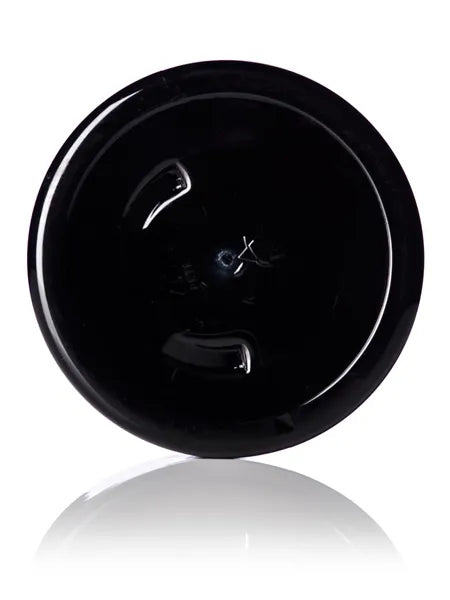 8 oz black PET plastic single wall jar