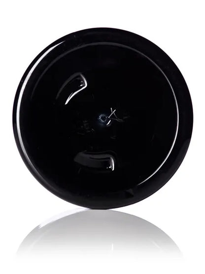 8 oz black PET plastic single wall jar