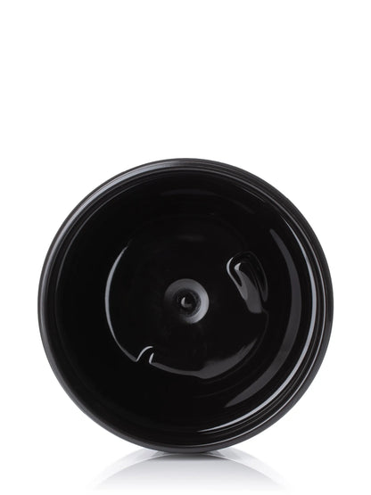 8 oz dark amber PET plastic single wall jar