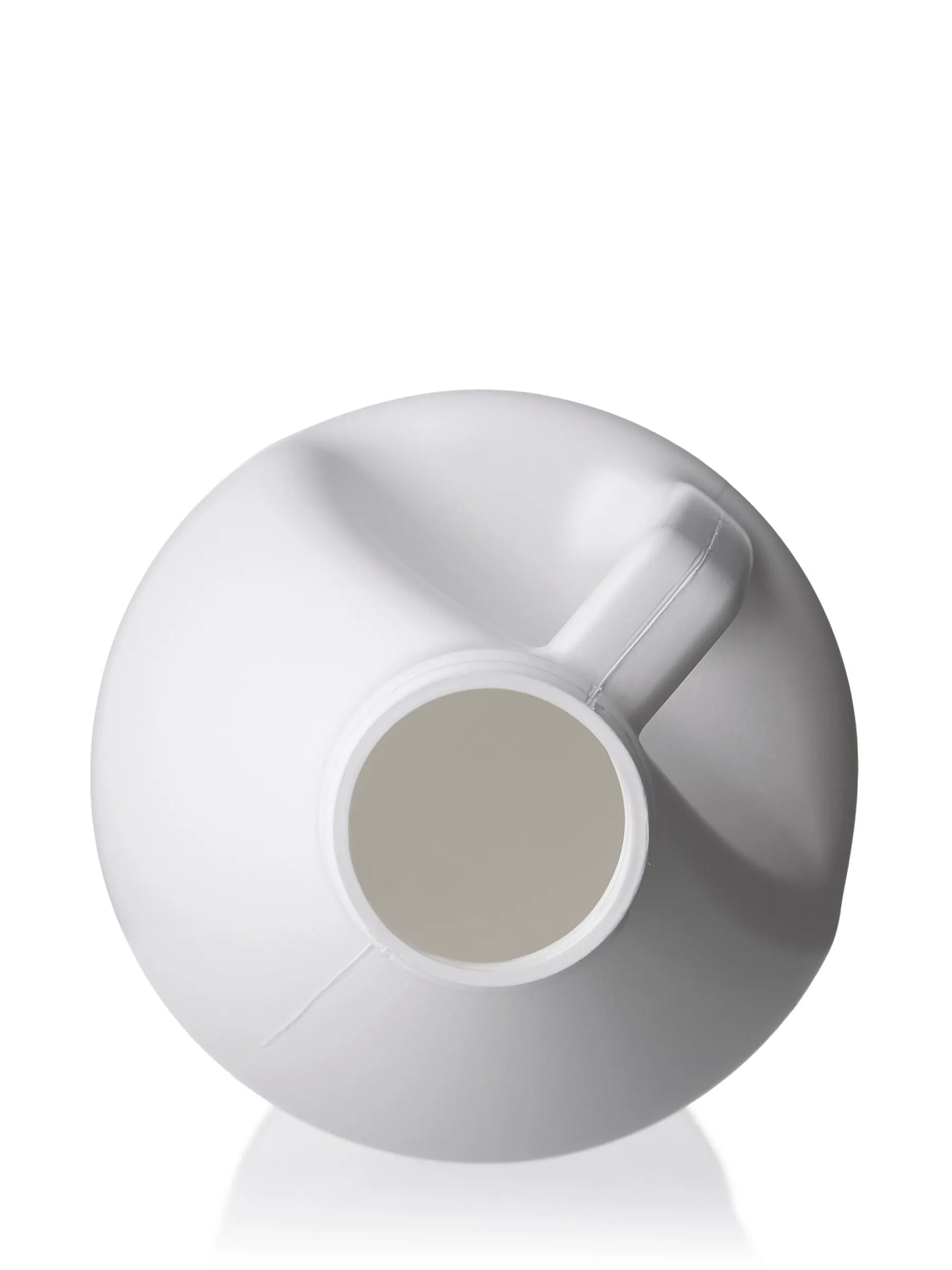 64 oz white HDPE plastic industrial round bottle