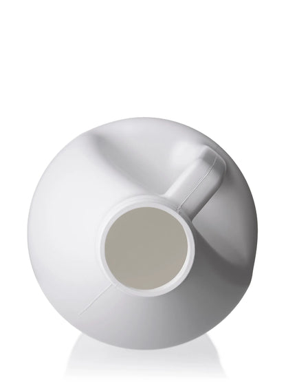 64 oz white HDPE plastic industrial round bottle