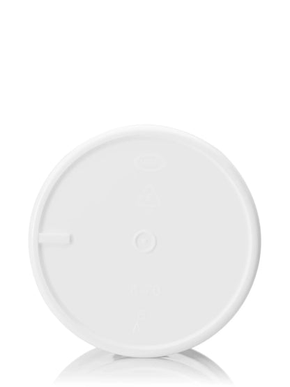 8 oz white PP plastic single wall jar