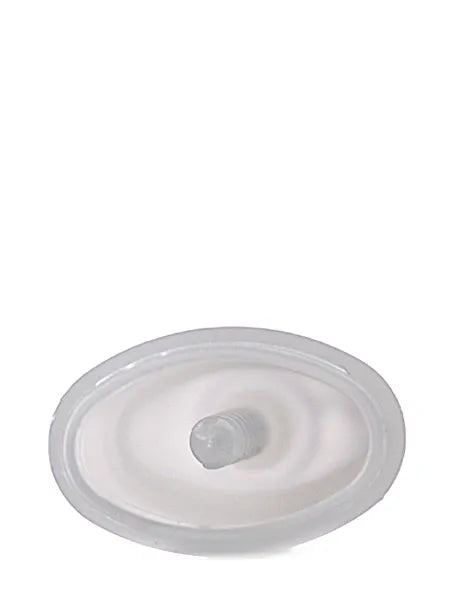 1/8 oz natural-colored PP plastic oval lip balm tube