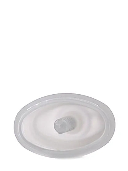 1/8 oz natural-colored PP plastic oval lip balm tube