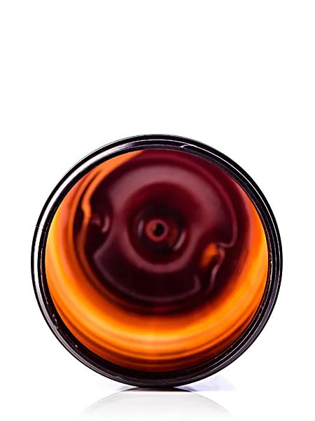 32 oz amber PET plastic single wall jar