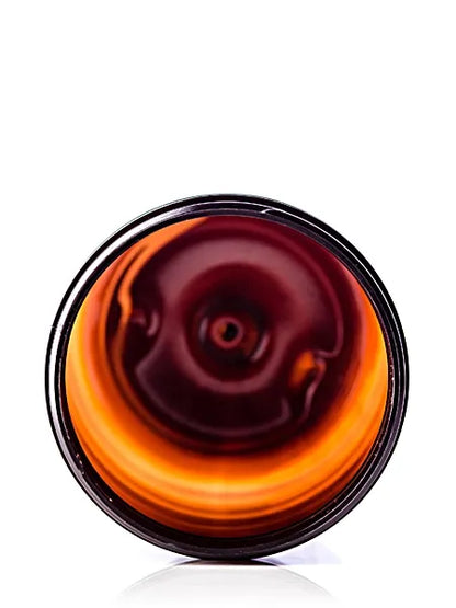 32 oz amber PET plastic single wall jar