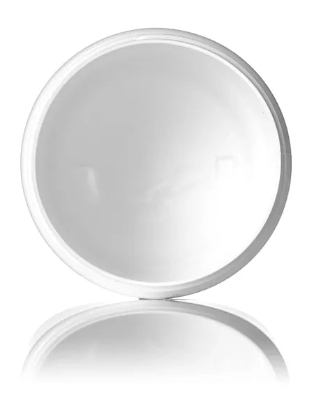 16 oz white HDPE plastic single wall jar