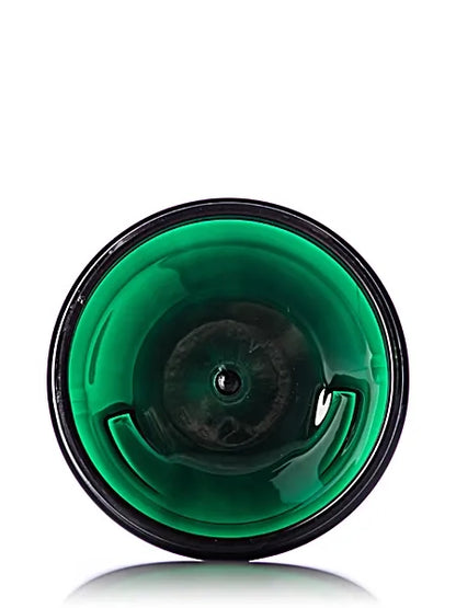 4 oz green PET plastic single wall jar