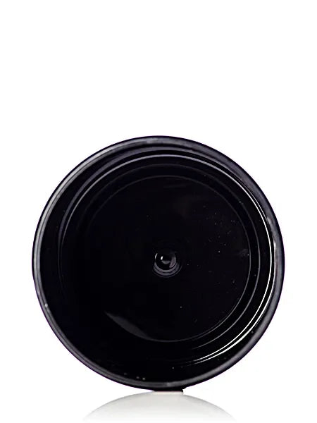 8 oz black PP plastic single wall jar