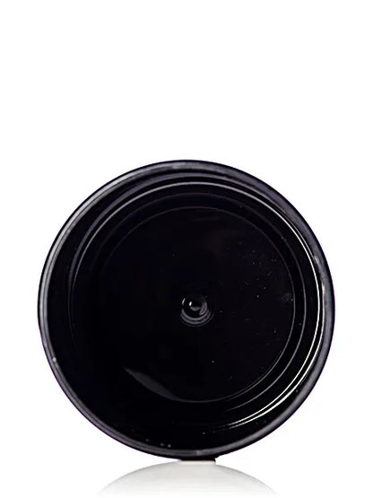 8 oz black PP plastic single wall jar