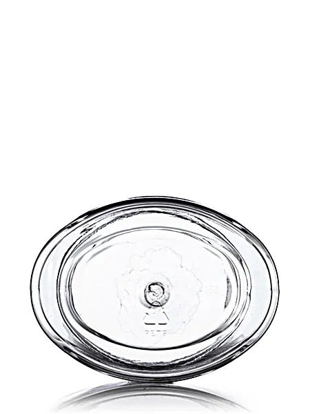 4 oz clear PET plastic single wall oval jar