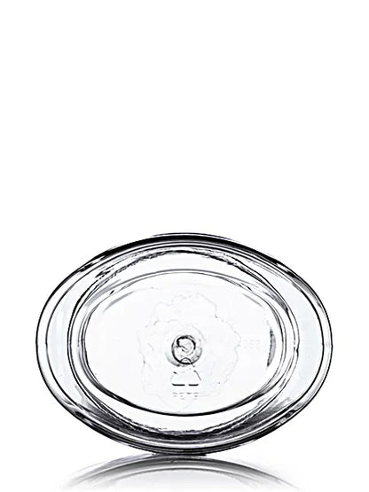 4 oz clear PET plastic single wall oval jar