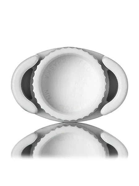 1/8 oz natural-colored PP plastic oval lip balm tube