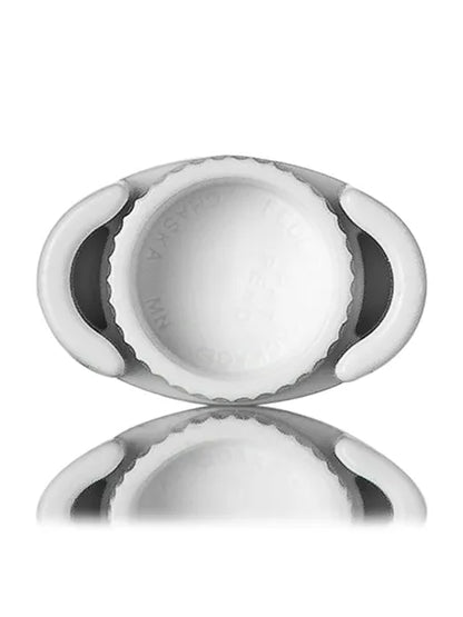 1/8 oz natural-colored PP plastic oval lip balm tube
