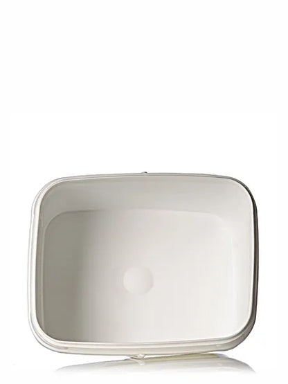 1 gallon white PP plastic rectangular EZ Stor pail