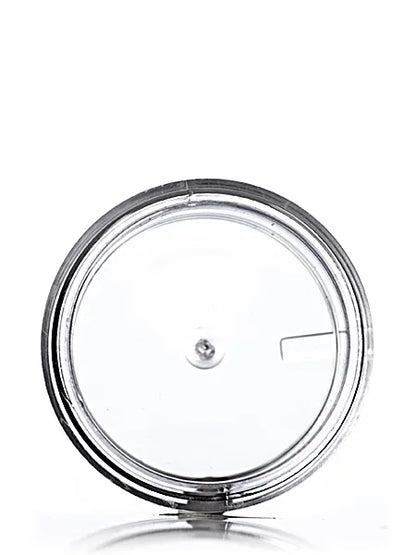 1/2 oz clear PS plastic thick wall jar